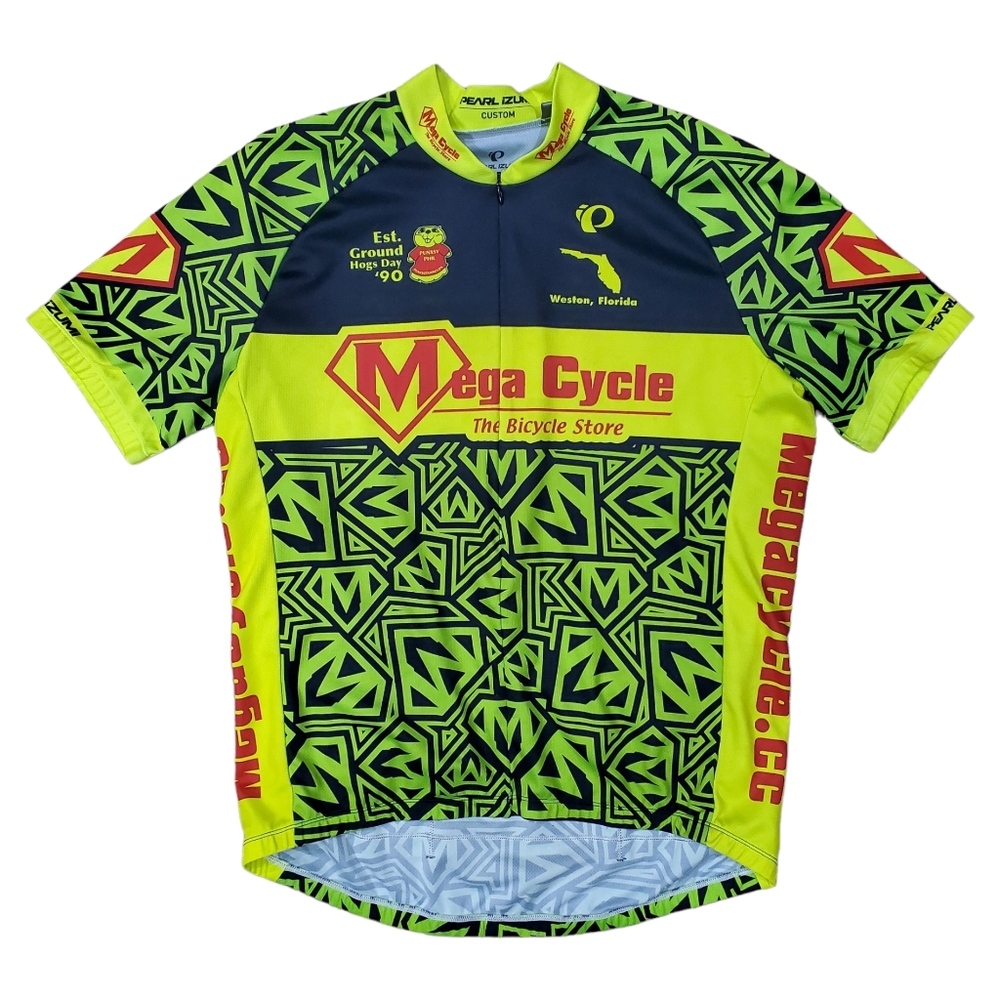 PEARL IZUMI Cycling Jersey Shirt MEGA CYCLE Sponsored Logo